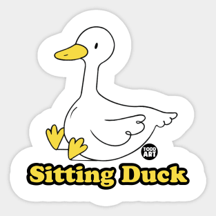 sitting duck Sticker